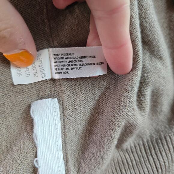 Gap Tan Cashmere Sweater Cardigan Women's Size M - Picture 5 of 11